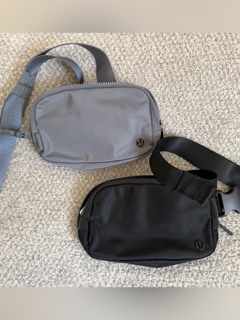 lululemon athletica Black and Gray Men's Belt Bags Set